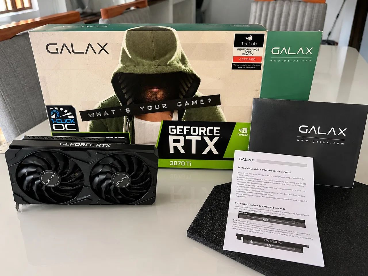 RTX 3070 Ti GALAX 8GB GDDR6X - 1-Click OC - Peças de Hardware