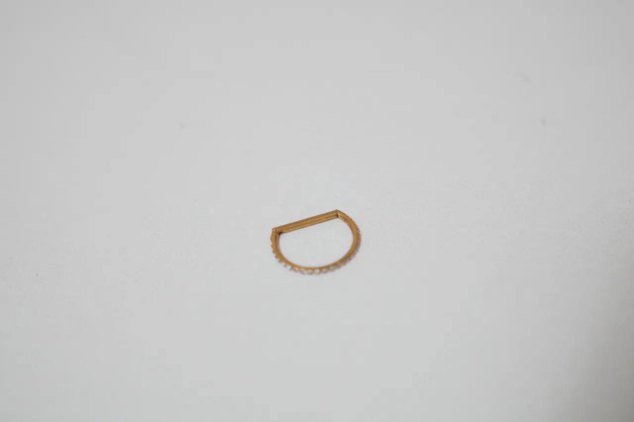 Piercings de Conch em Titânio Dourado  - Foto 2