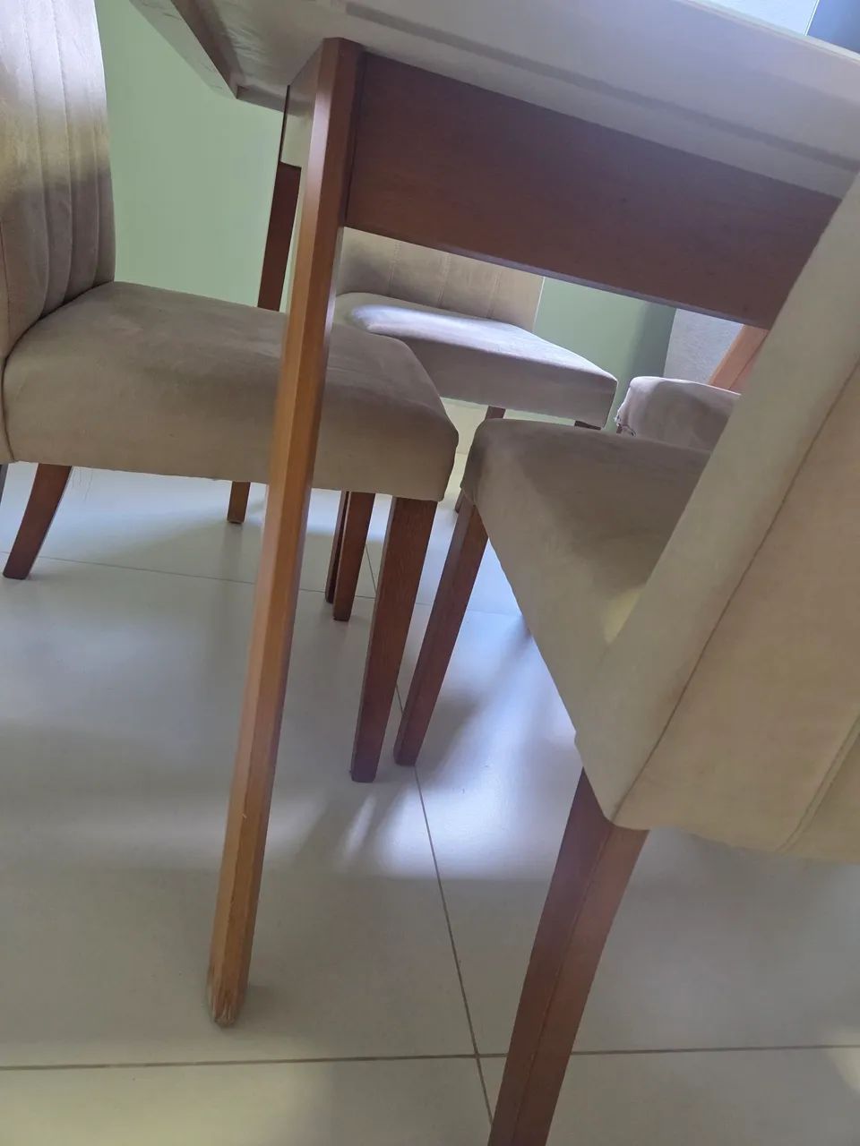 Mesa de Madeira com Vidro - Foto 3