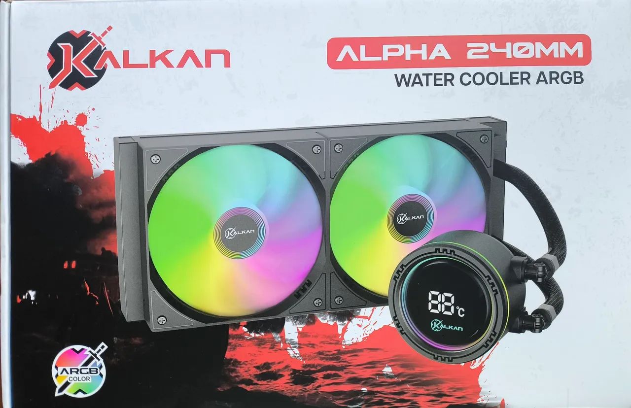 Water Cooler Kalkan Alpha 240 ARGB com Display 