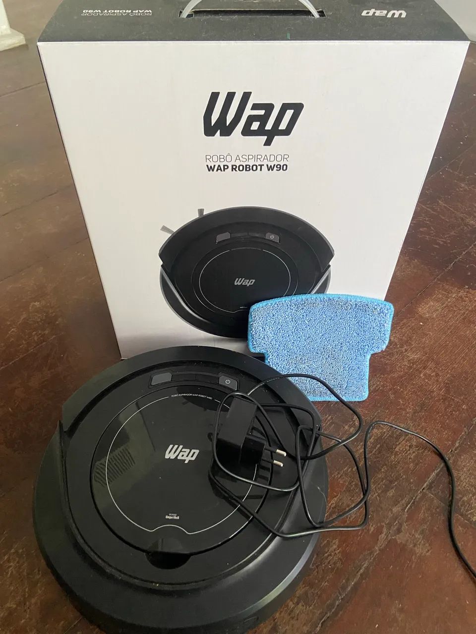 WAP Aspirador de Pó Robô ROBOT W90 3 em 1, Automático, 250ml