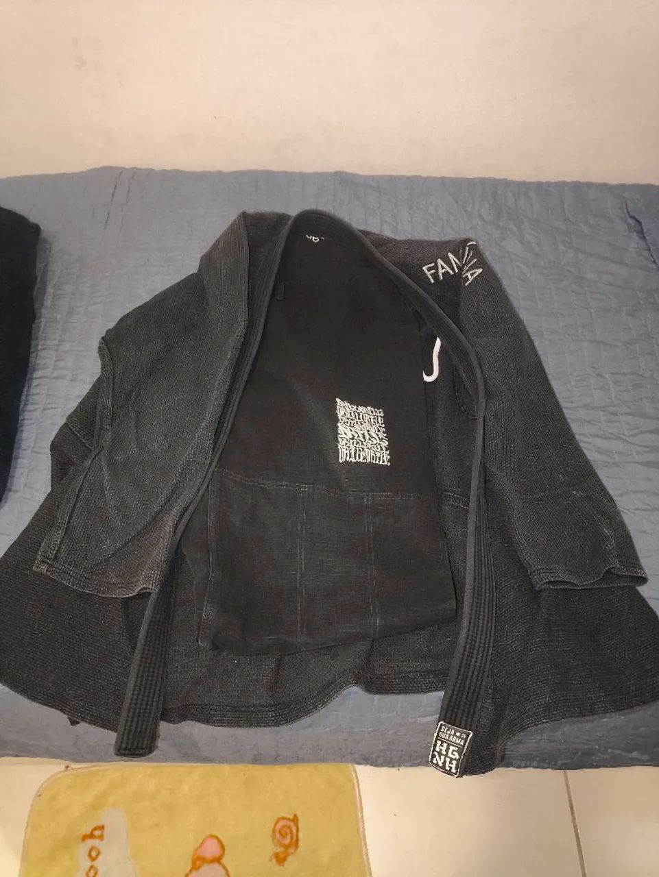 Kimono  Jiu-Jitsu preto- Ótimo Estado - R$ 170 - Foto 3