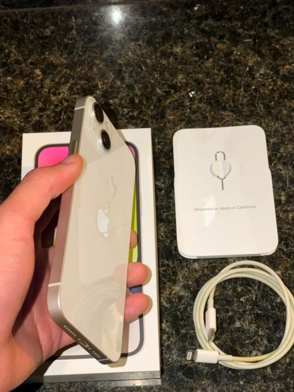 iPhone 14 Plus 128GB Branco - Único Dono, Nota Fiscal e Caixa