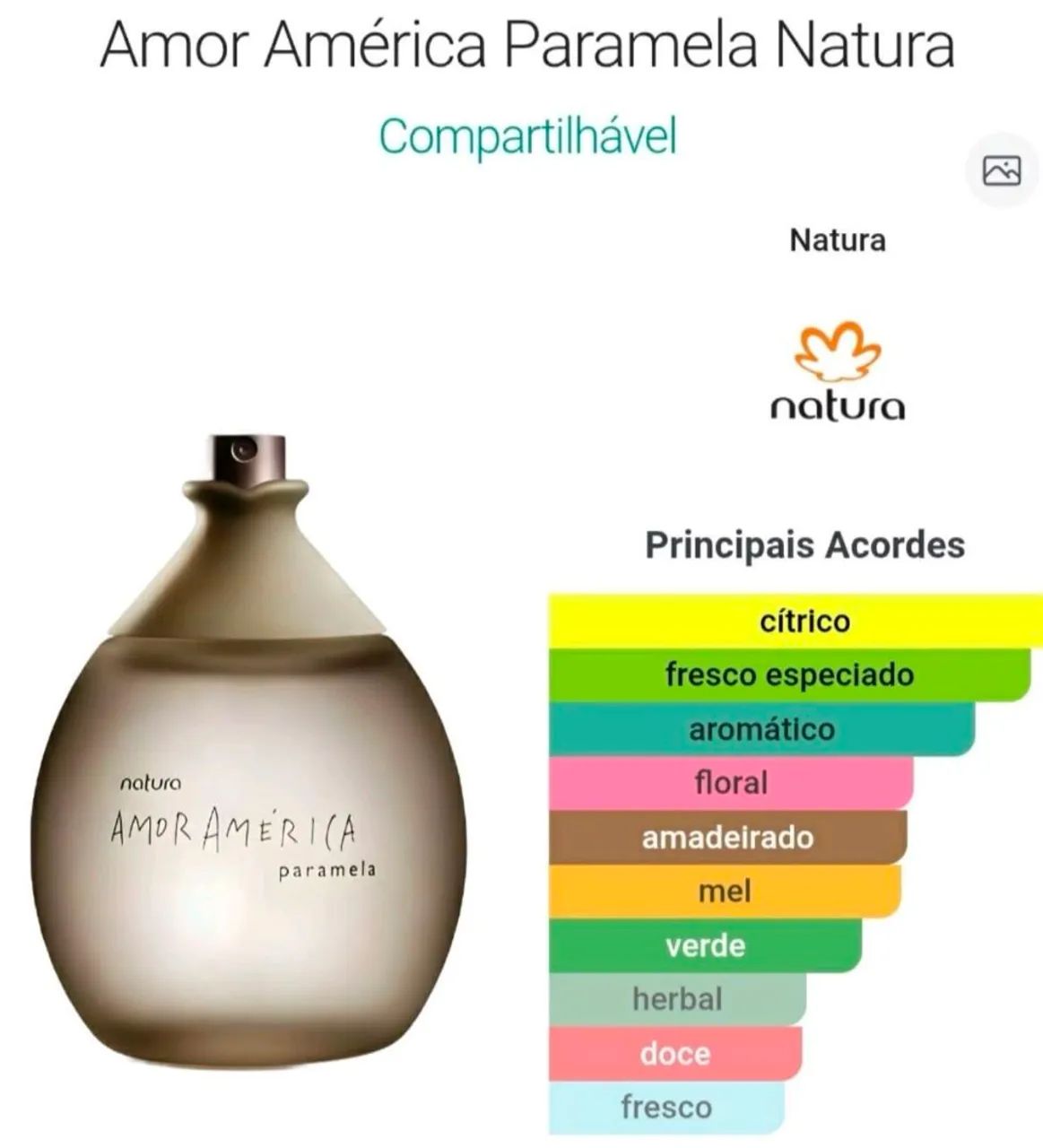 Perfume Natura Amor América Paramela - Foto 4