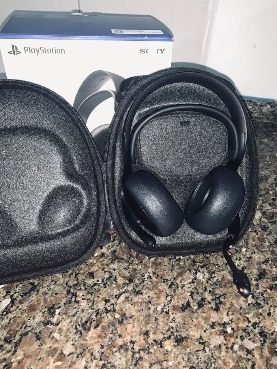 SONY PULSE ELITE ORIGINAL - PS5 + CASE + CABO + SUPORTE DE PAREDE - Foto 5