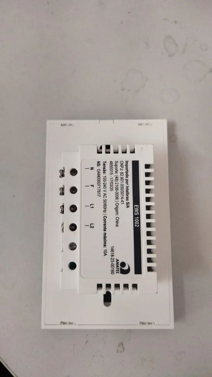 Interruptor Smart Wi-fi Touch 2 Teclas Ews 1002 Intelbras Branco - Foto 2