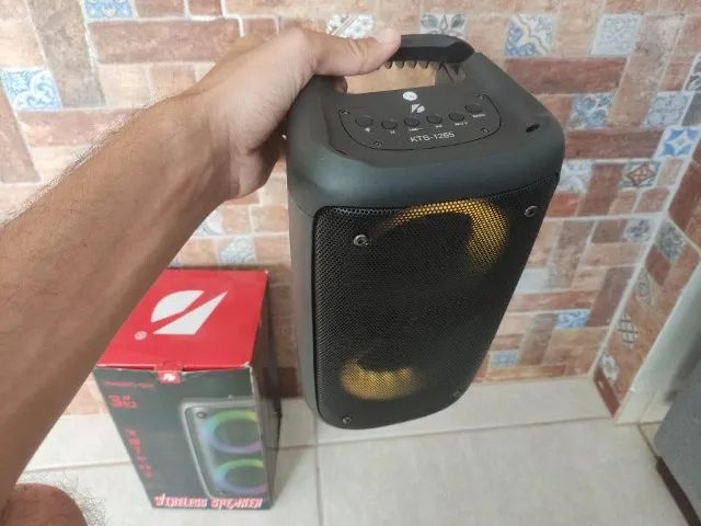 Caixa de som Bt Com RGB e Entrada Microfone - Faço entrega - Foto 2