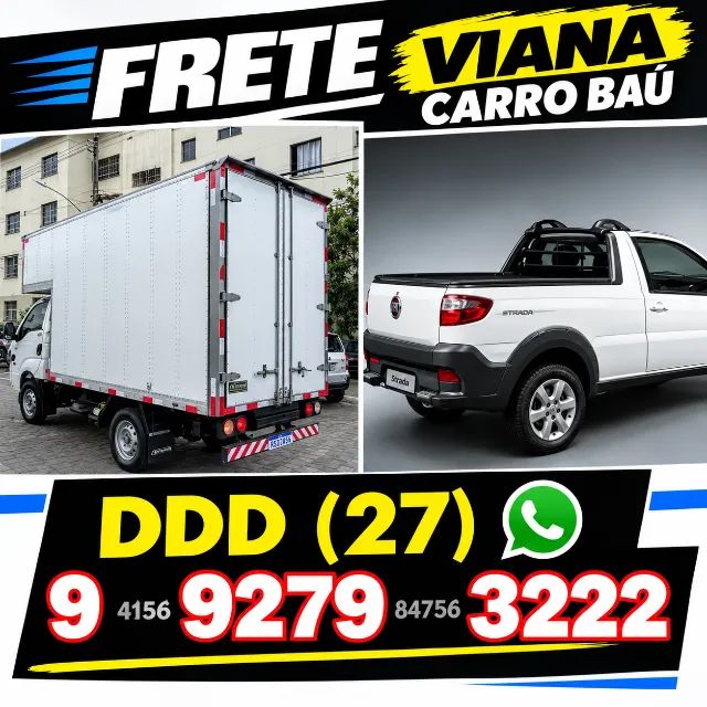 FRETE VIANA - CARRO BAÚ