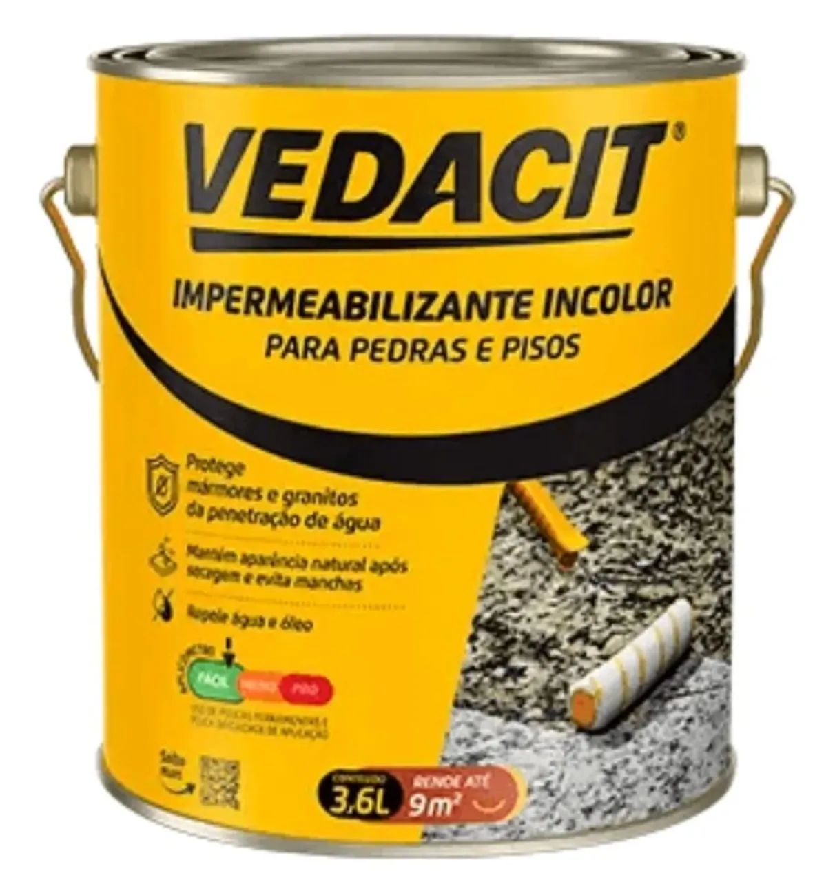 Acquella Stone - Duas 2 latas de 3,6 Litros Vedacit pedras e pisos.