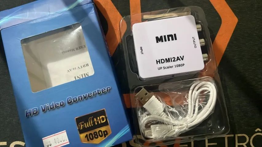 Adaptador para conversão Hdmi para AV Rca - Foto 3
