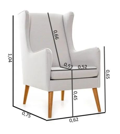 Cadeira Poltrona de Amamentação modelo Fox da Abstrato Compacta e Confortável - Foto 2