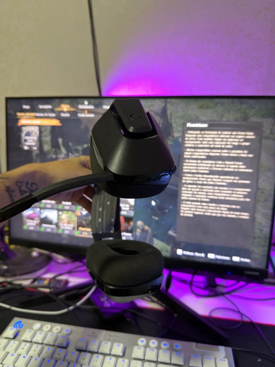 FONE SEM FIO LOGITECH G733  - Foto 4