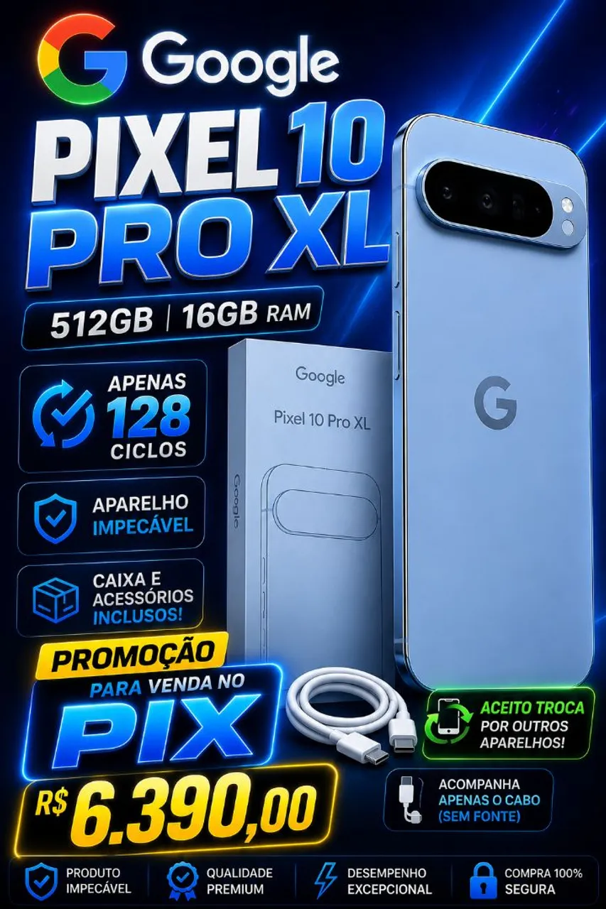 Celular Google Pixel 10 Pro XL 5G Dual 256 GB - Celulares e