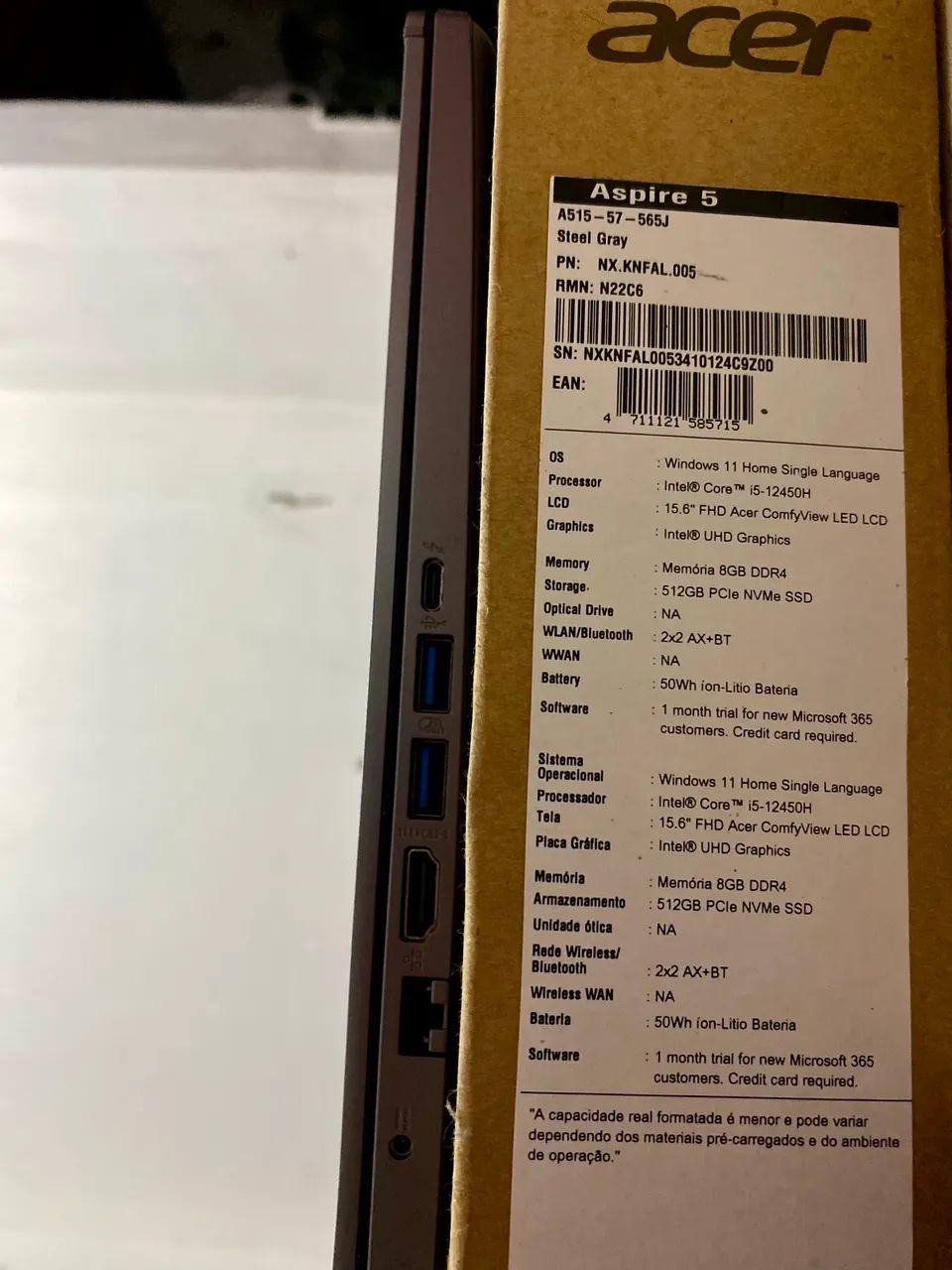 Notebook Acer Aspire 5 | Oportunidade ! - Foto 3