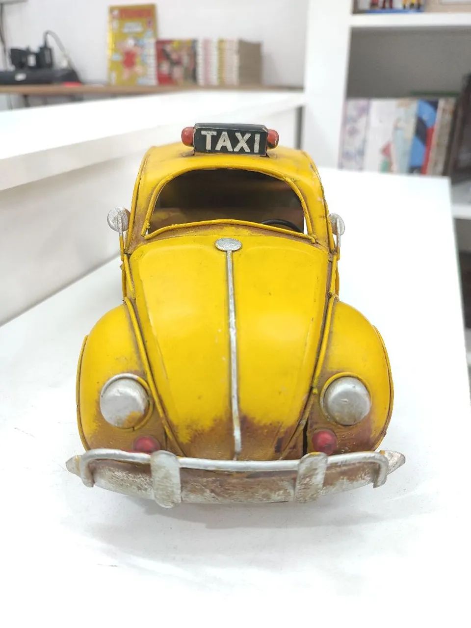 Fusca de Metal Retrô 24cm - Foto 3