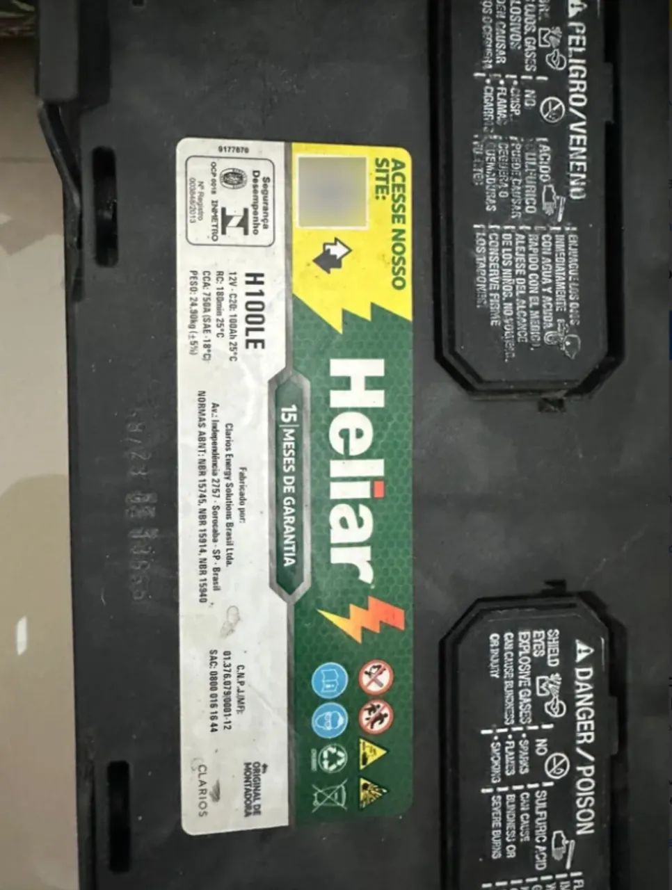 Bateria Heliar 100ah Caminhão Ou Lancha Nautica 12v - Foto 2