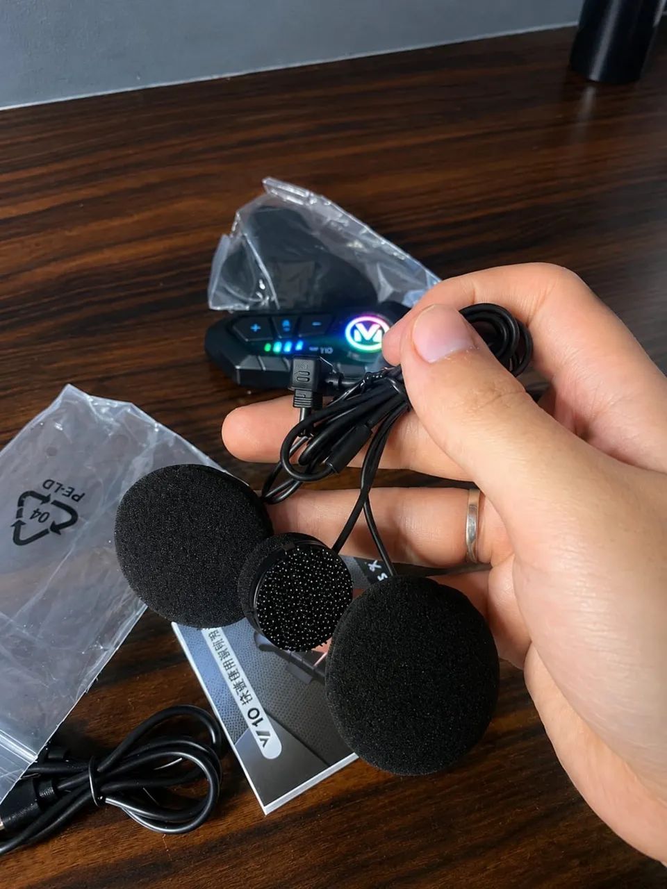 Fone de ouvido Bluetooth para capacete  - Foto 4