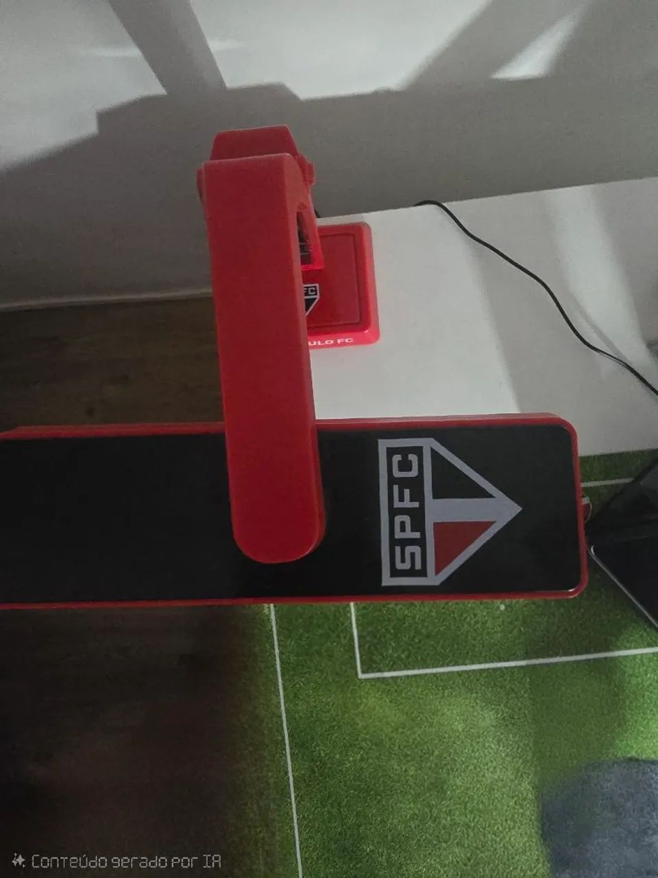 Luminária Mesa SPFC - Pilha ou USB - Foto 2