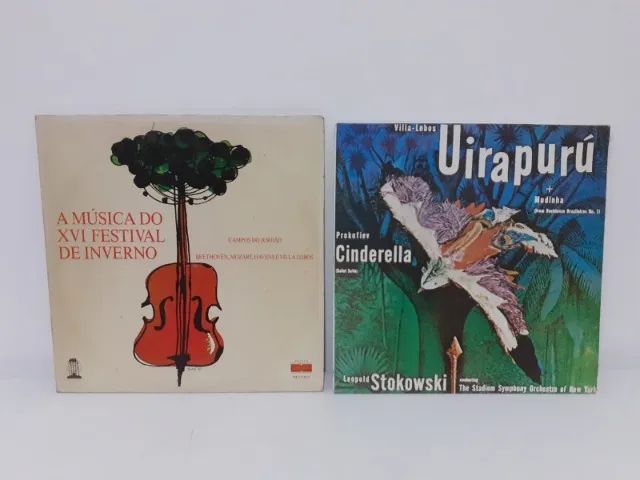 LP´s Disco - A Música do XVI Festival de Inverno (1985) e Uirapurú - Villa-Lobos