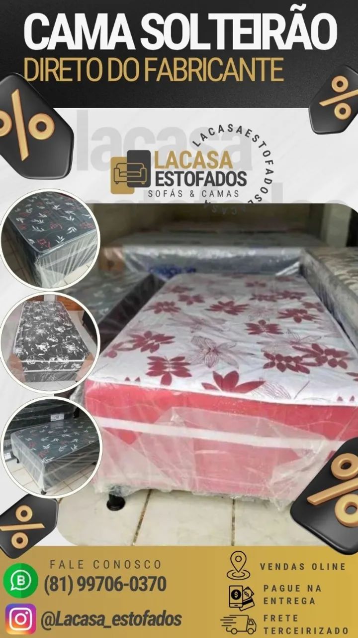 CAMA BOX -SOLTEIRO 
