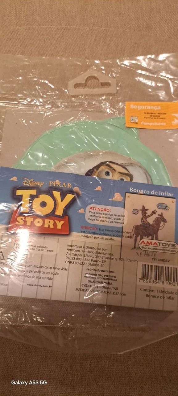 Boneco inflavel toystory