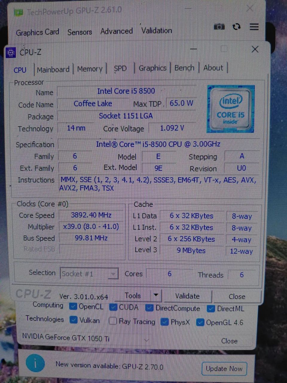 Kit processador i5 8500 e placa mãe H310m s2h - Foto 4