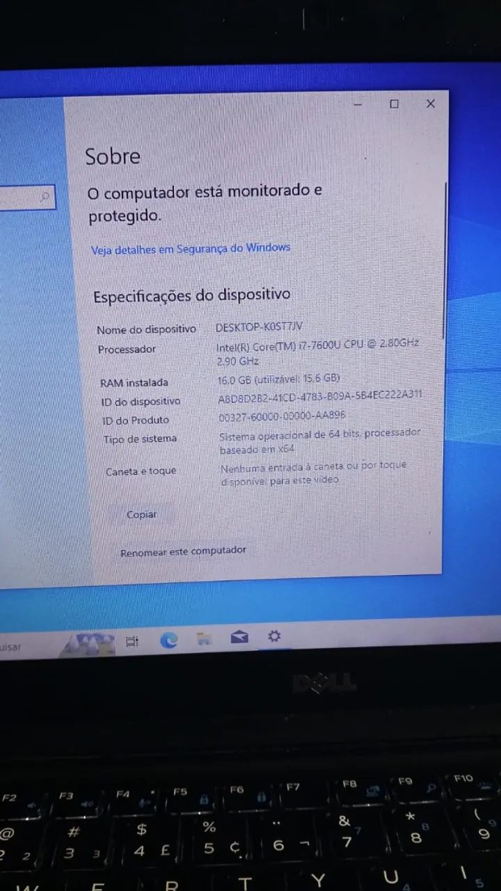 notebook dell core i7 7th excelente - Foto 2