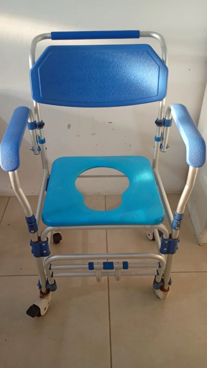 Cadeira de Banho Higiênica Alumínio Dellamed D60 - Foto 4