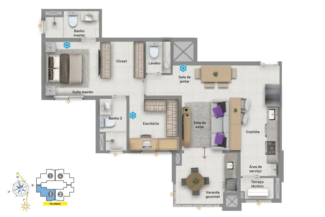 PLANTA 70m²