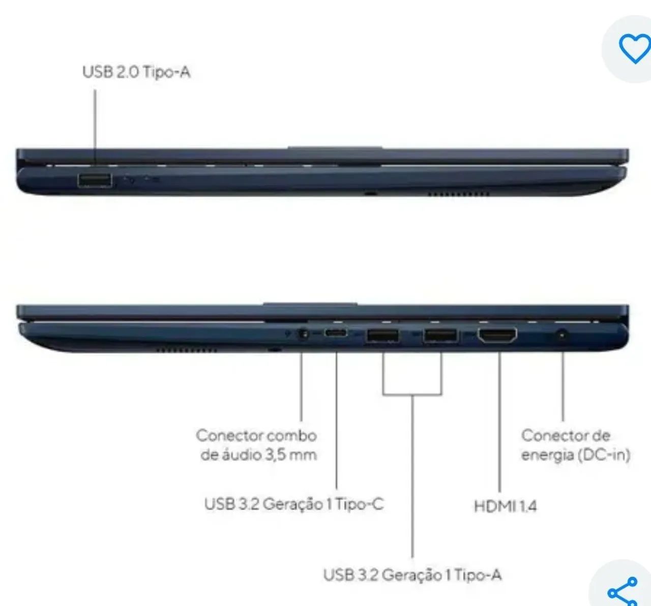 NOVÍSSIMO, NOTEBOOK ASUS VIVOBOOK 15 INTEL CORE I5 8GB DE RAM 256GB SSD WINDOWS 11 - Foto 2