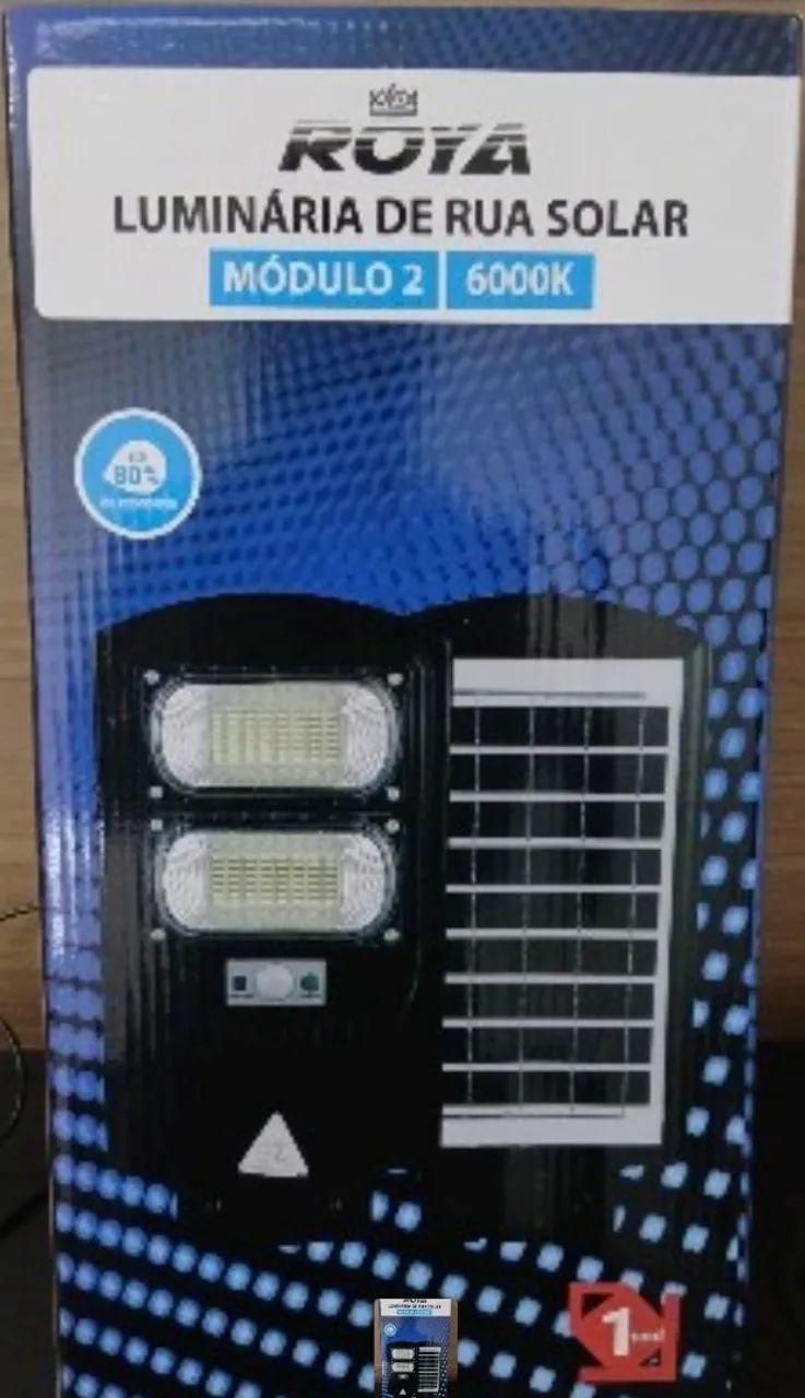 Luminária solar com sensor de presença 6000w - Foto 3