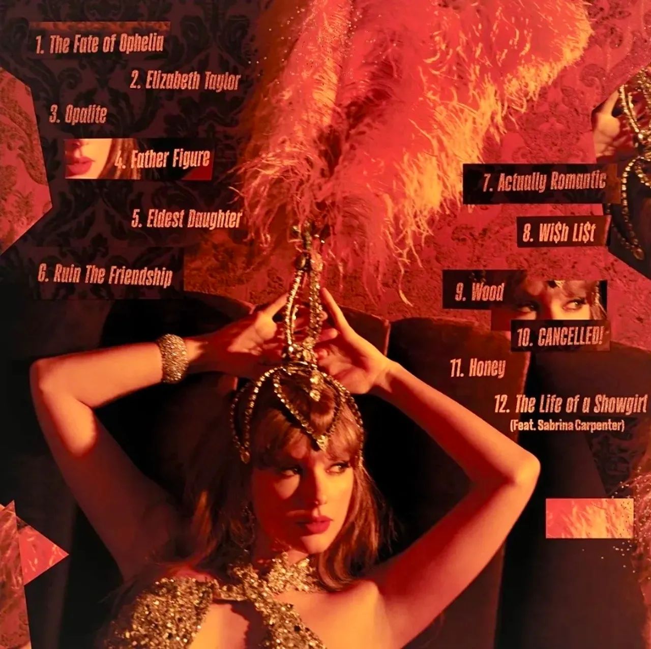 Vinil Taylor Swift - The Life of a ShowGirl (Portofino Orange Glitter) - Foto 2