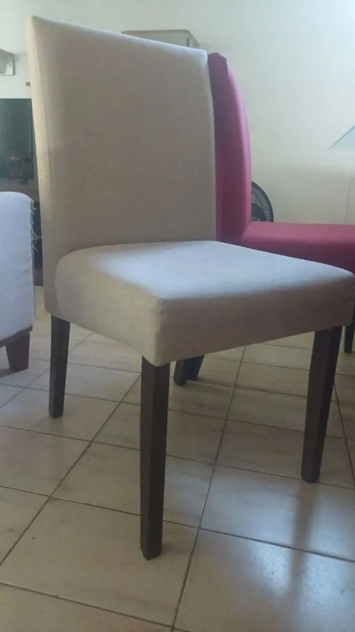 Mesa tampo de vidro 6 cadeiras - Foto 4