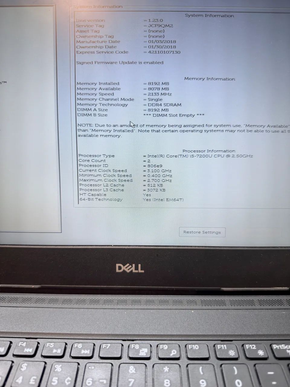 Notebook Dell Latitude 3480 i5 8GB RAM + SSD - Foto 3