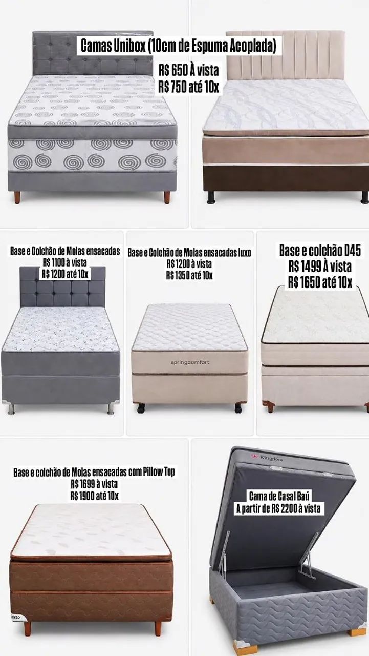 Cama box com preço de fábrica - Entrega Grátis