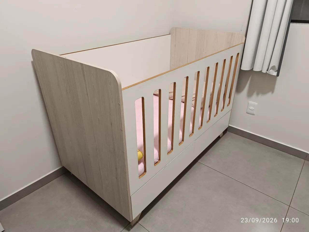 Berço MDF - Acompanha colchão e lençol