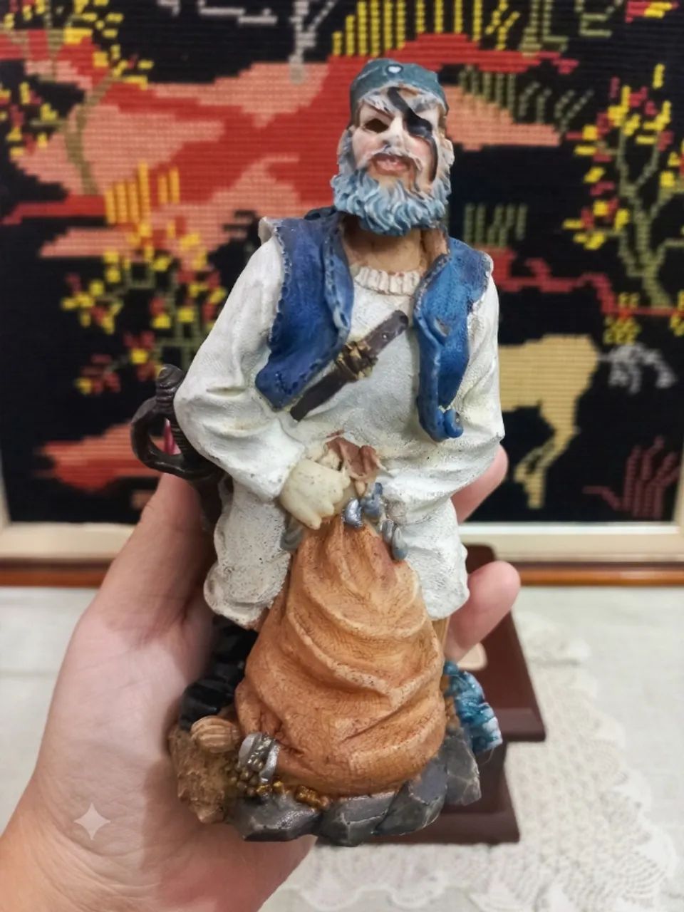 Pirata Estatueta em resina