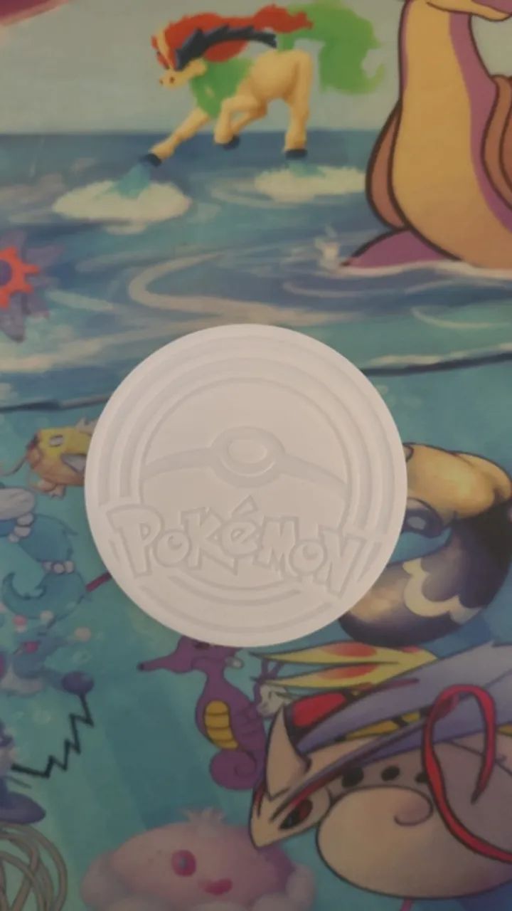 moeda mewtwo - original oficial pokémon - Foto 2