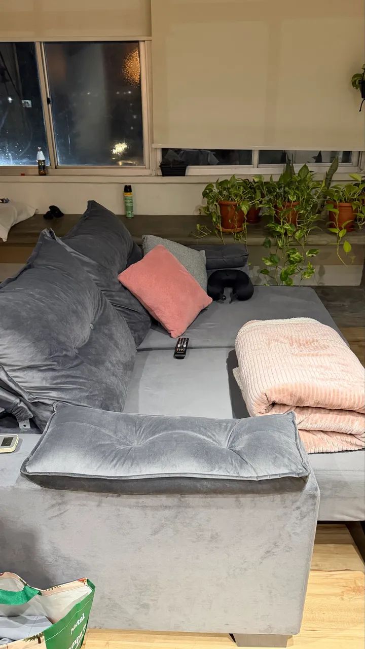 Sofa 2 lugares cinza