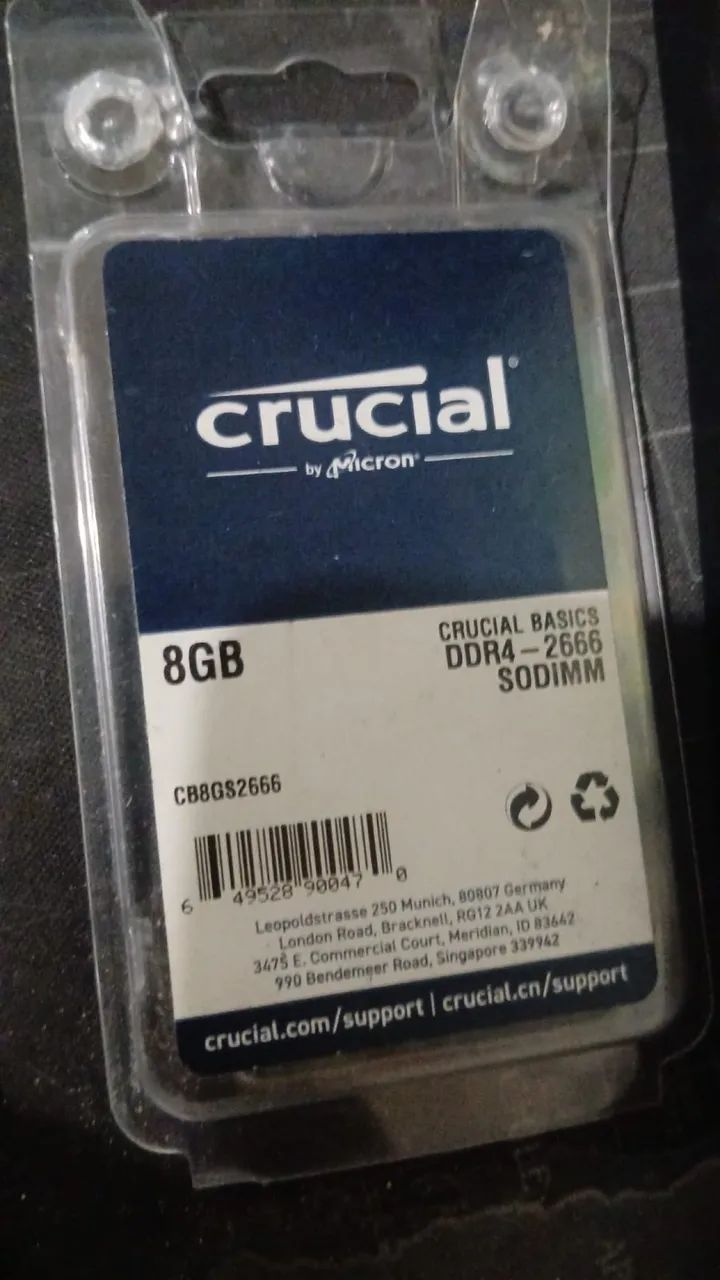 Memória ddr4 2666
