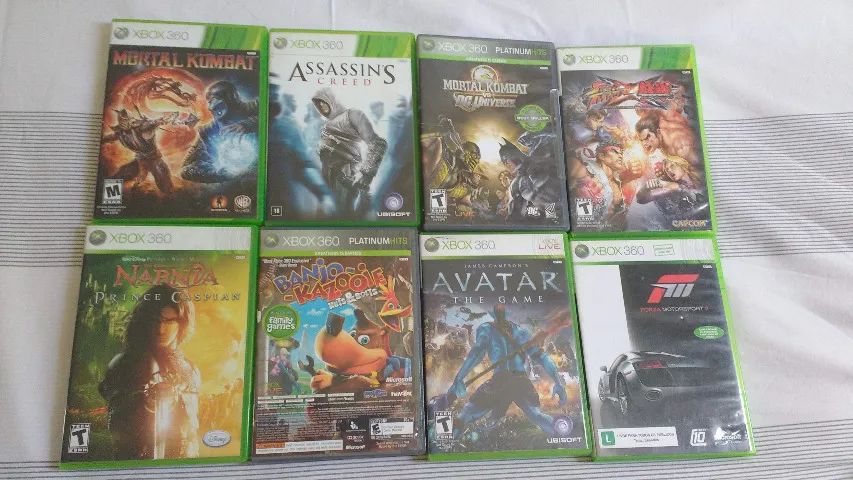 jogos xbox 360 original lote com 8 jogos