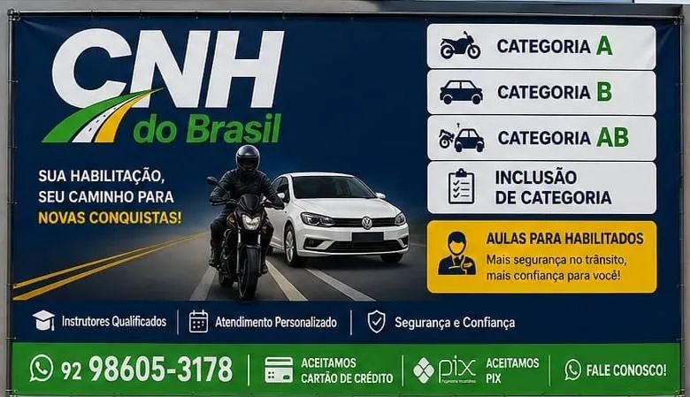 Tire sua Habilitação, Processo Rápido, Fácil e Seguro.