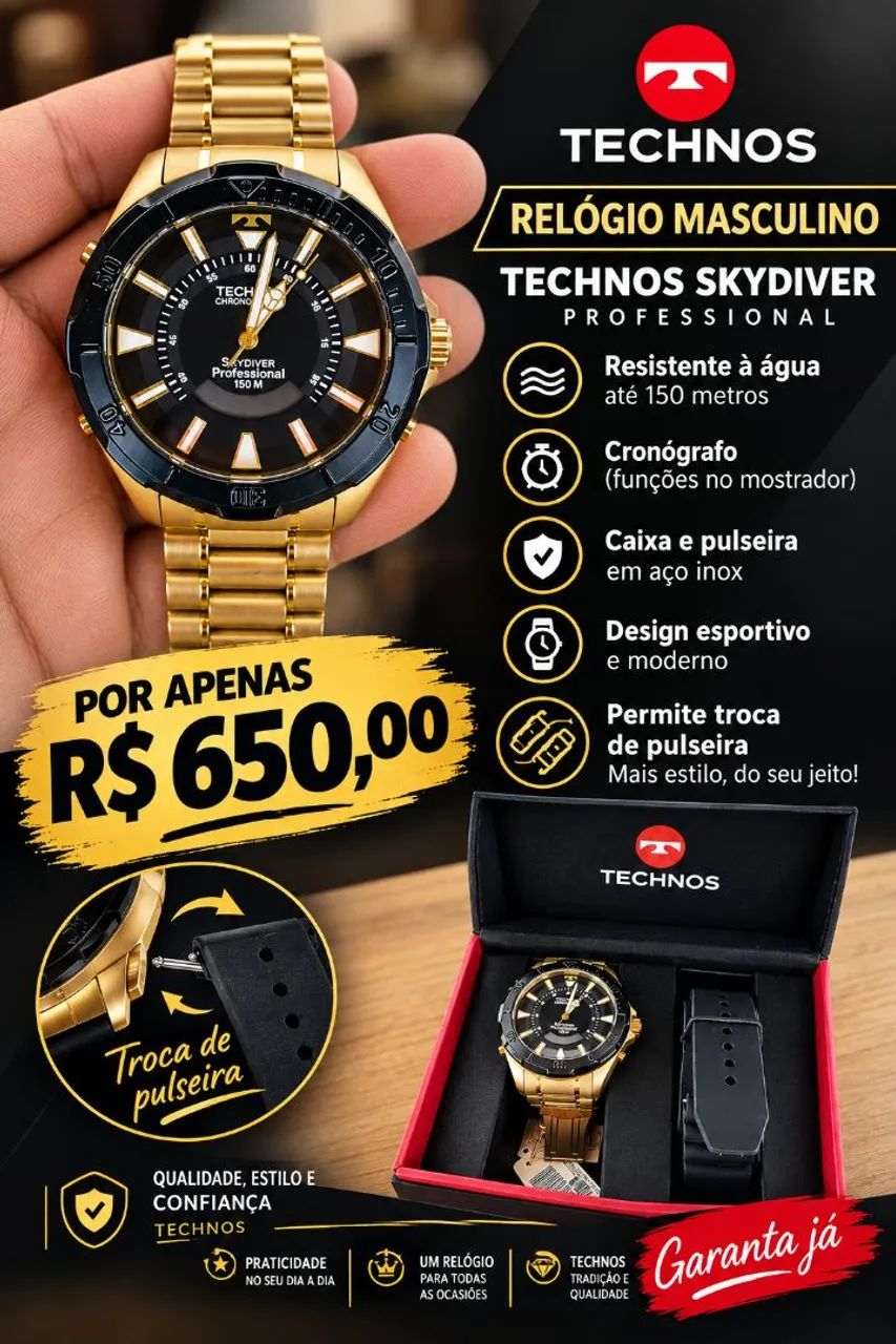Relógio Techinos 