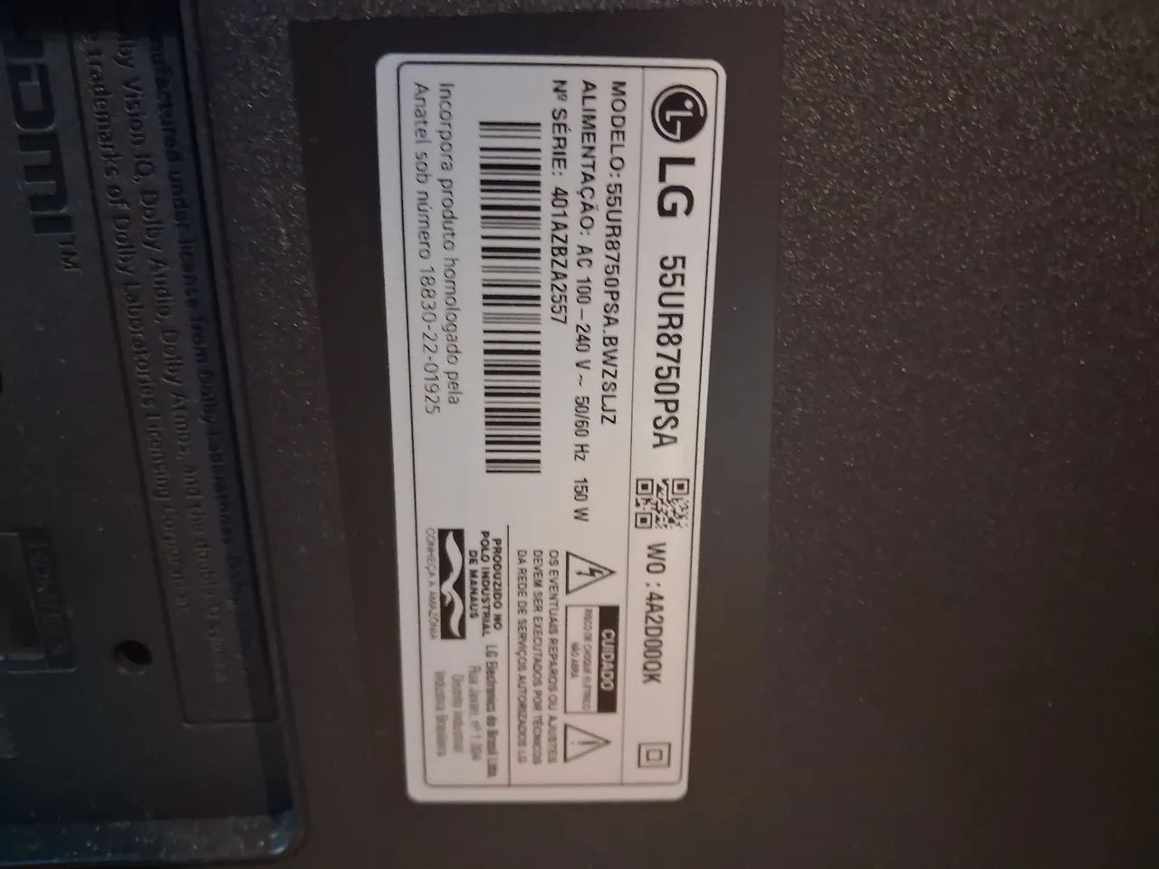 SMART TV LG 55P (quebrada) - Foto 4