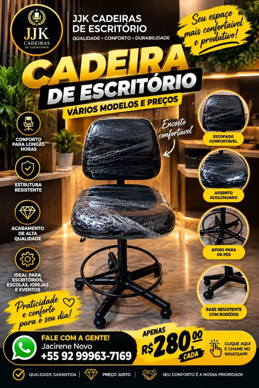 Vendo cadeiras de escritório  - Foto 4