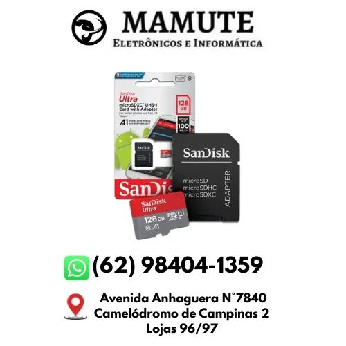 Cartão de Memória 128Gb Micro Sd Ultra 100MB/s SanDisk