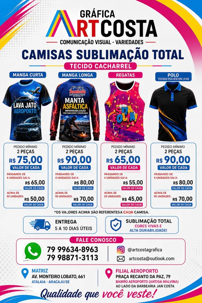 Camisas sublimação total - Foto 2