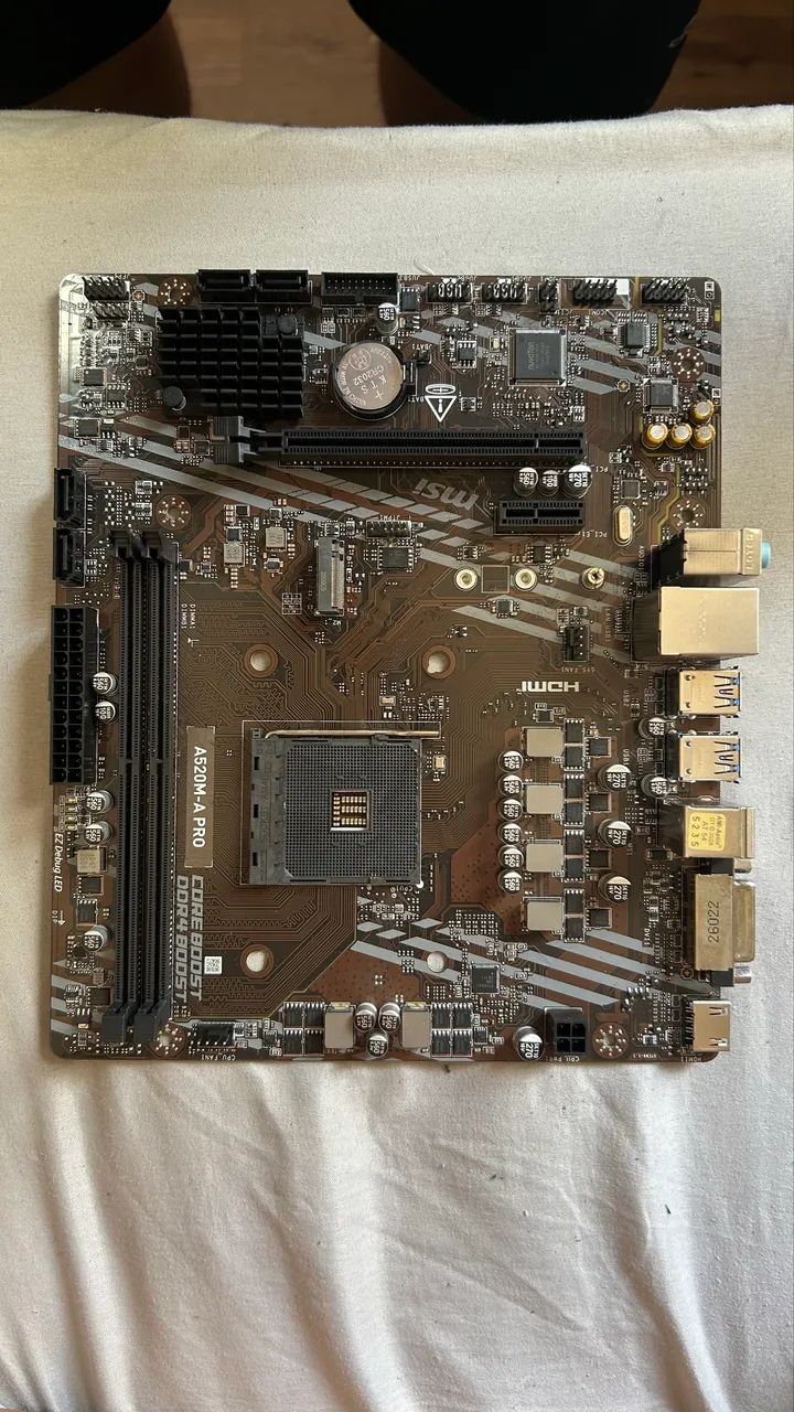 Placa Mãe MSI A520M-A PRO Socket AM4 DDR4