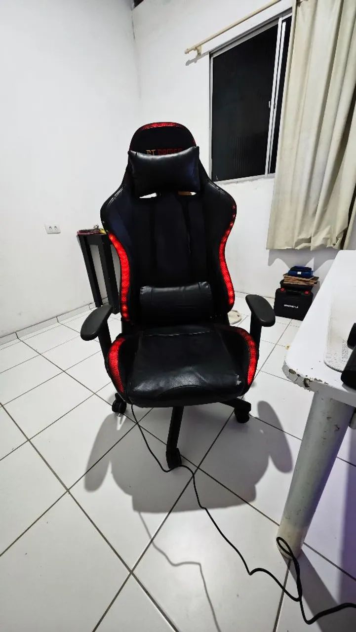 Cadeira gamer com led rgb - Foto 2