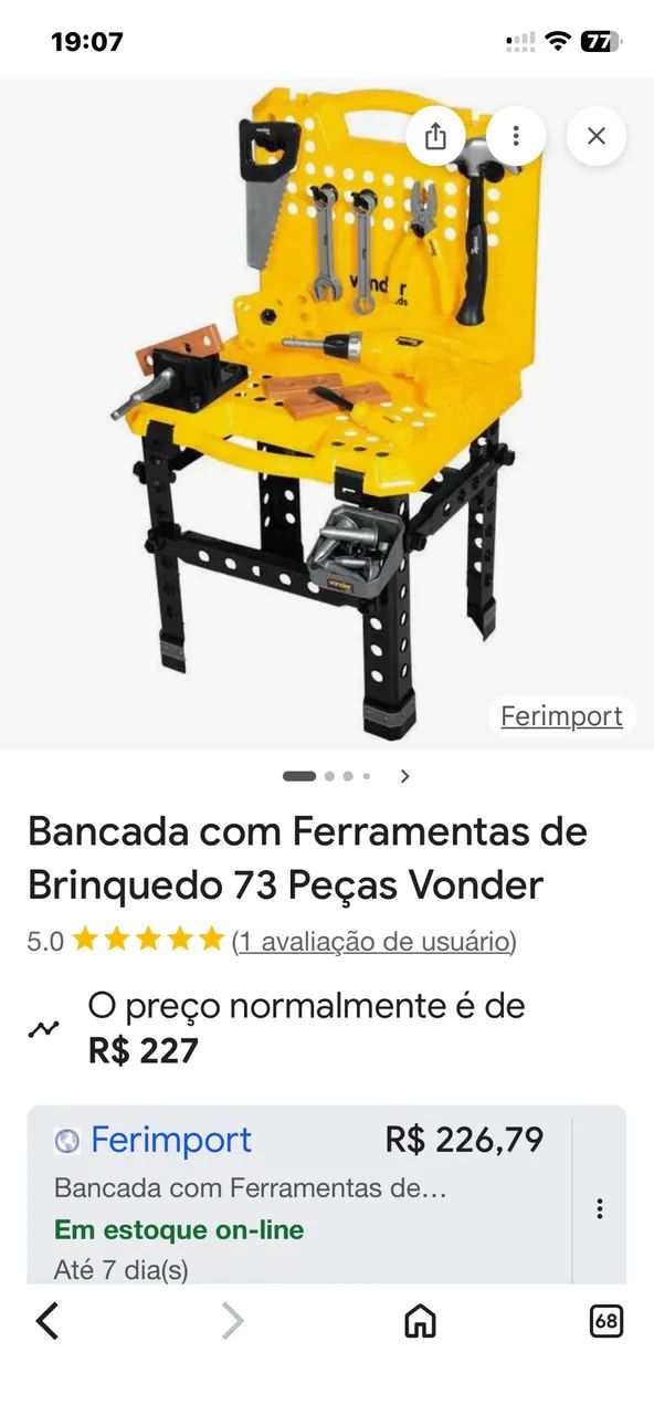 Brinquedo bancada VONDER kids  - Foto 2